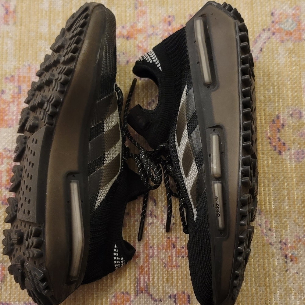 Adidas NMD S1 Core Black Lace up Low Top Sneaker  Men's size 9 GW5652